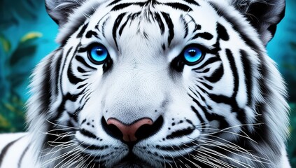 white tiger face
