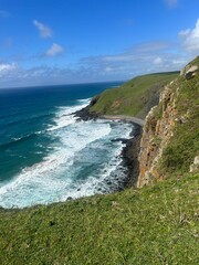 Fototapeta premium Mountains meet the sea