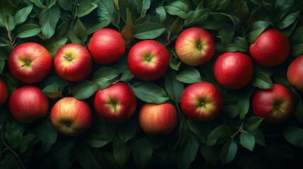Obraz premium A collection of artistic posters that celebrate the allure of apples.