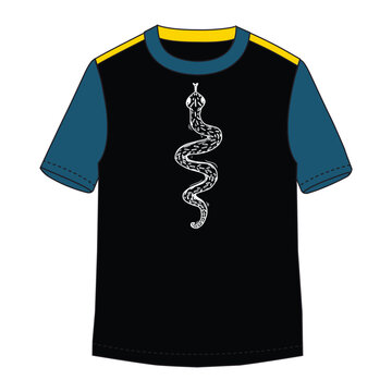 Python snake printed t shirt for fashion world boys