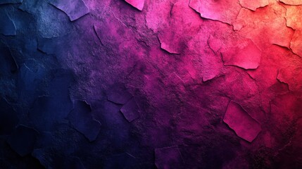 Captivating textured wall bathed in vibrant pink and purple hues, evoking an artistic atmosphere for creative inspiration