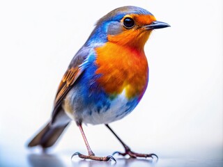 Fototapeta premium Bird Silhouette Clip Art - Isolated White Background