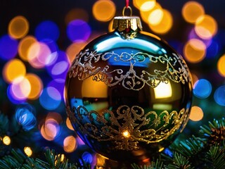 An original Christmas ornament featuring unique designs and vibrant colors, capturing the festive spirit and adding a special touch to holiday decorations