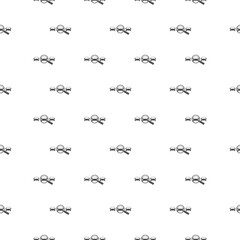 Magnifying glass with car icon pattern seamless isolated on white background