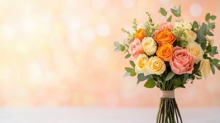 Obraz premium Vibrant Floral Arrangement in Natural Light