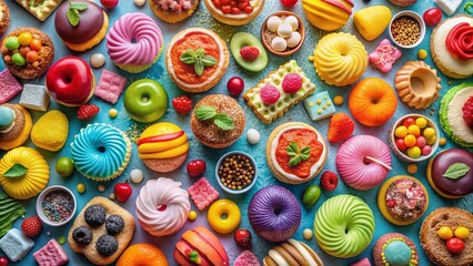 Experience the sweetness in incredible detail with captivating drone photography of adorable treats.