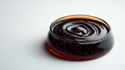 Dark Liquid Swirling in a Glass Bowl