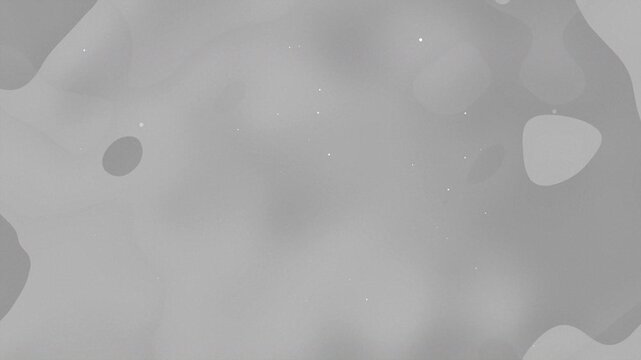 Grey background with white spots and rounded shapes. Abstract design suitable for modern digital backgrounds, web graphics, or packaging material.