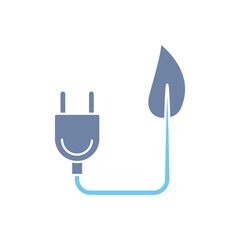 green energy concept line icon. Simple element illustration. green energy concept outline symbol design.