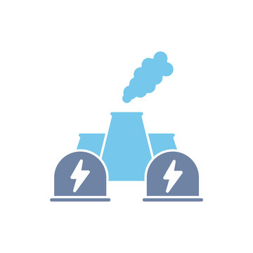 nucelar power concept line icon. Simple element illustration. nucelar power concept outline symbol design.