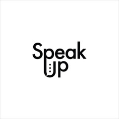 Lettering Speak Up Logo