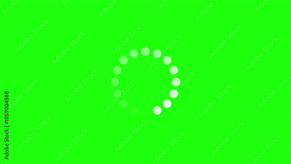 Poster loading circle animation. round loading animation. white gradient dotted round loading. loading anim