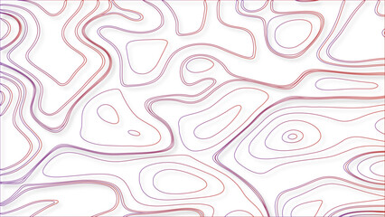 The concept of a topographic contour in line map vector. Topography map abstract pattern background.