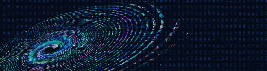 Space time, technology science fiction style, can be used for pages, packaging, illustrations, etc