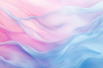 Obraz premium This artwork showcases smooth, fluid shapes in soothing pastel colors, creating a serene atmosphere. Rhythmic wave like patterns blend seamlessly, invoking a sense of tranquility and a connection to n