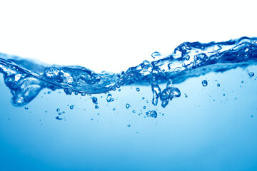 Wave water and bubbles