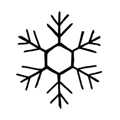 snowflake isolated on white