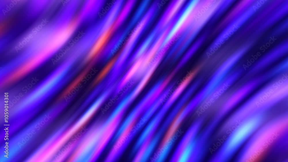 Wall mural abstract background with blurred lines, colorful futuristic technology display screen animation, 4k 