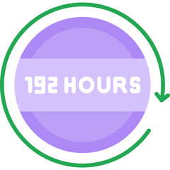 192 Hours Return Icon