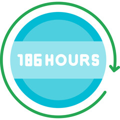 168 Hours Return Icon