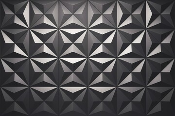 A dark silver metallic triangle patterned background