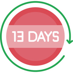 13 Days Return Icon