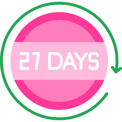 27 Days Return Icon