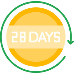 28 Days Return Icon