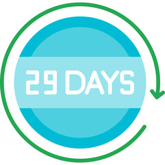 29 Days Return Icon