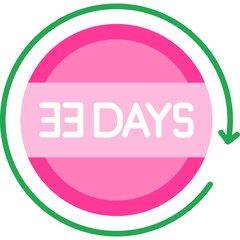 33 Days Return Icon