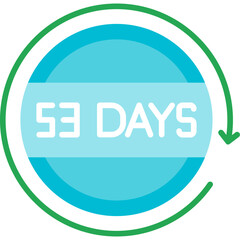 53 Days Return Icon