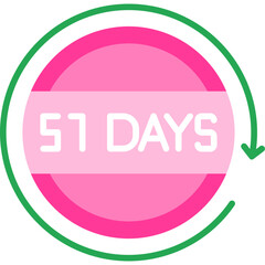51 Days Return Icon