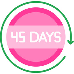 45 Days Return Icon