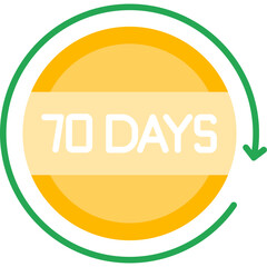 70 Days Return Icon