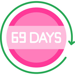 69 Days Return Icon