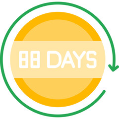 88 Days Return Icon