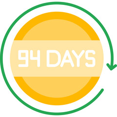 94 Days Return Icon