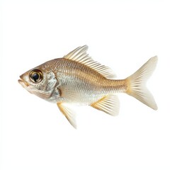 Fototapeta premium Small sea fish, isolate on white, realistic body structure