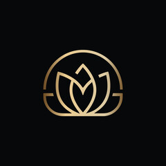Gold Lotus Logo