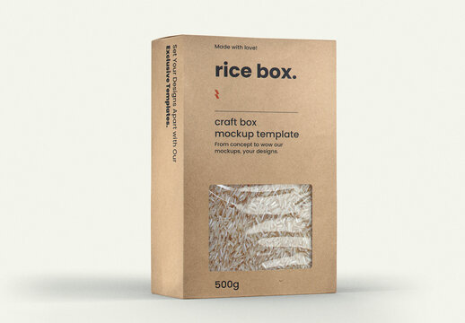 Craft Rice Box Mockup