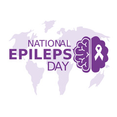 Illustration for national epilepsy day for the world
