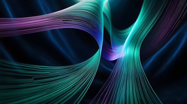 high-contrast professional photograph featuring a mesmerizing binary code overlay as the primary subject, set against a gradient background transitioning from deep, rich green hues to dark, mysterious
