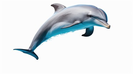 Bottlenose dolphin leaping out of the ocean