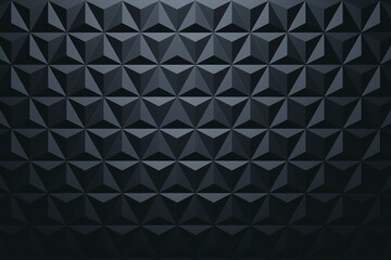 Obraz premium A photo of a dark silver metallic triangular patterned background