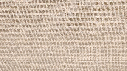 Jute pattern, rough burlap texture, canvas coarse cloth, brown woven rustic bagging. Background from a sacking of grey color. Close up