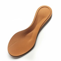 wooden shoe isolated on white