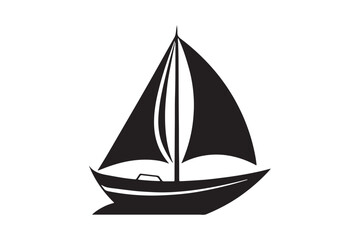 Sailing Boat silhouette vector illustration, Sailing Boat silhouette Bundle 