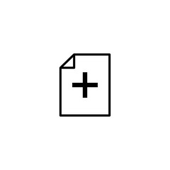 Documents line icon  isolated on white background.