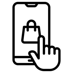 Mobile Shopping icon