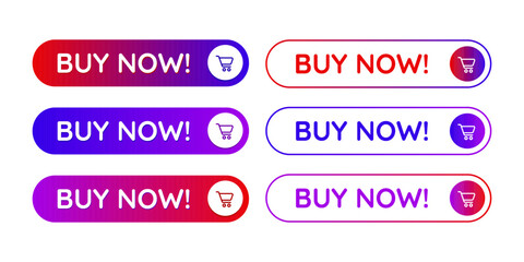 Colorful gradient CTA buttons: Buy now.